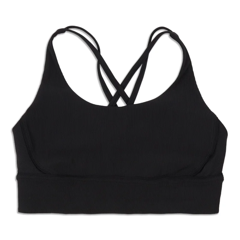 lululemon Energy Ribbed Longline Bra Medium Support, B–D Cups - Resale